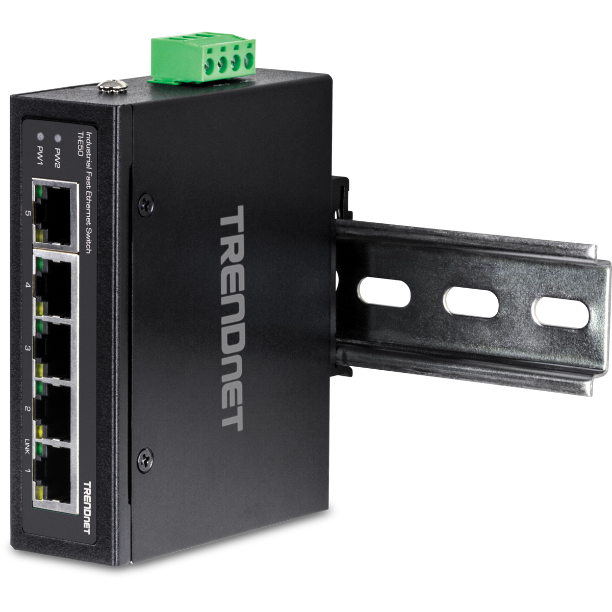 TRENDNET - TI-E50 - 5-Port Industrial Fast Ethernet DIN-Rail Switch