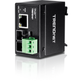 TRENDNET - TI-F10S30 - Hardened Industrial 100Base-FX Single-Mode SC Fiber Converter