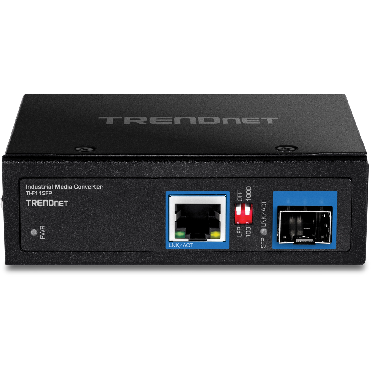 TRENDNET - TI-F11SFP - Hardened Industrial 100/1000Base-T to SFP Media Converter