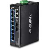 TRENDNET - TI-G102 - 10-Port Hardened Industrial Gigabit DIN-Rail Switch