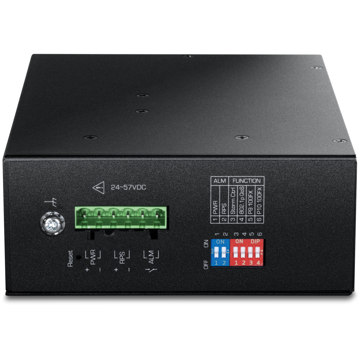 Trendnet - TI-PG103i - 10-Port Industrial Gigabit L2 Managed PoE+ DIN-Rail Switch 24 - 57V