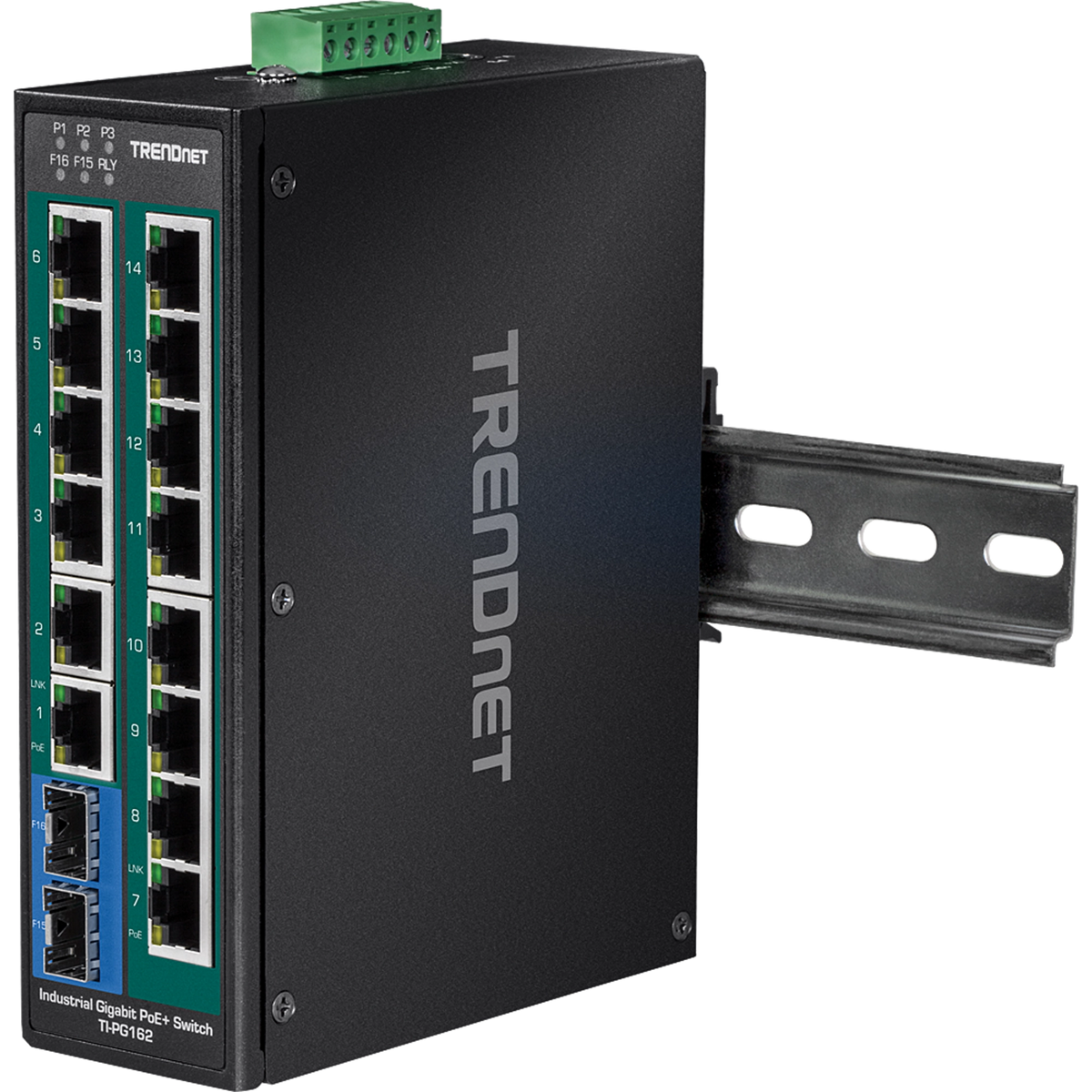 TRENDNET - TI-PG162 - 16-Port Industrial Gigabit PoE