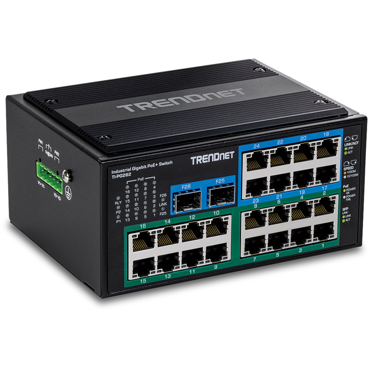 TRENDNET - TI-PG262 - 26-Port Hardened Industrial
