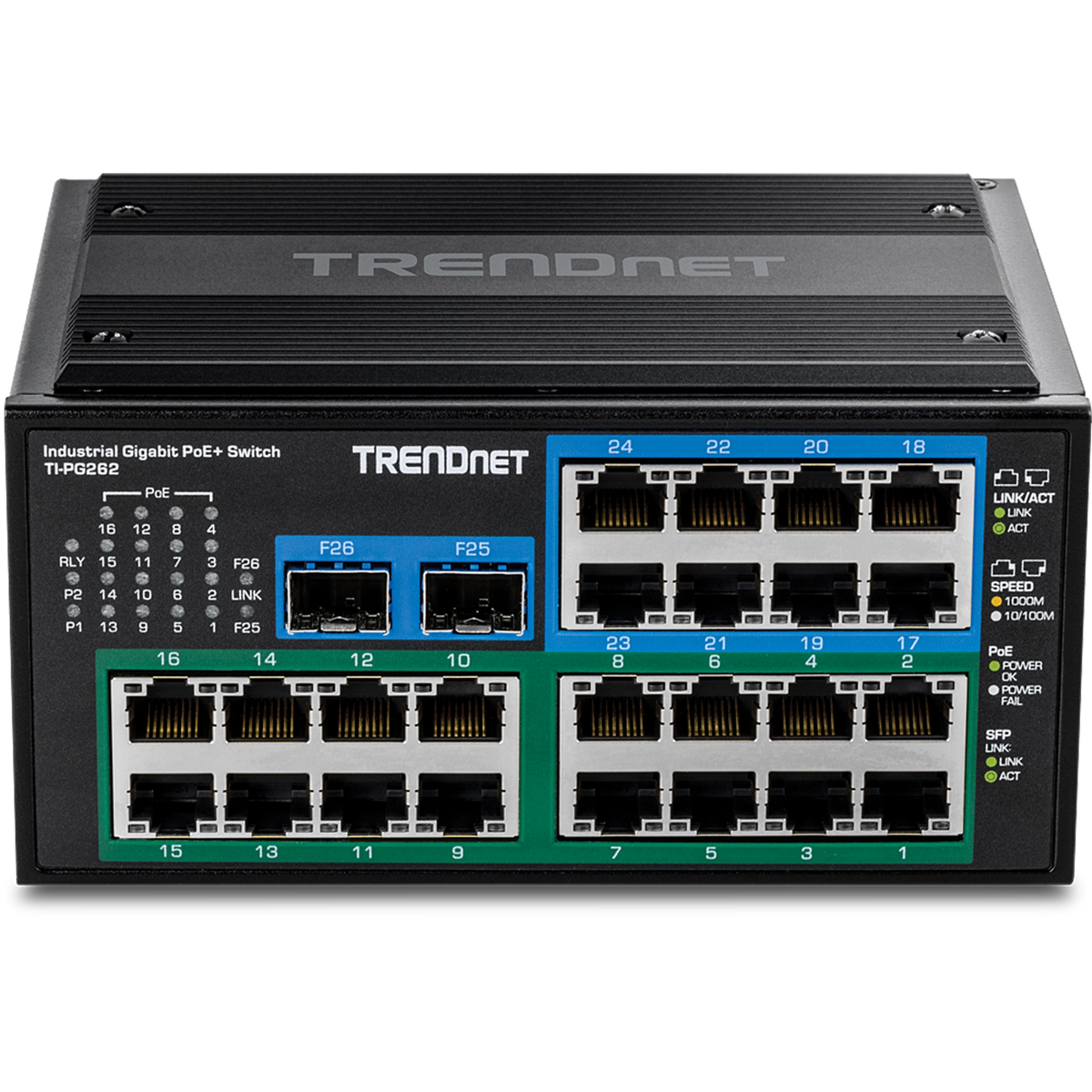 TRENDNET - TI-PG262 - 26-Port Hardened Industrial
