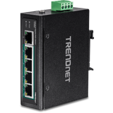 TRENDNET - TI-PG50 - 5-Port Industrial Gigabit PoE + DIN-Rail Switch