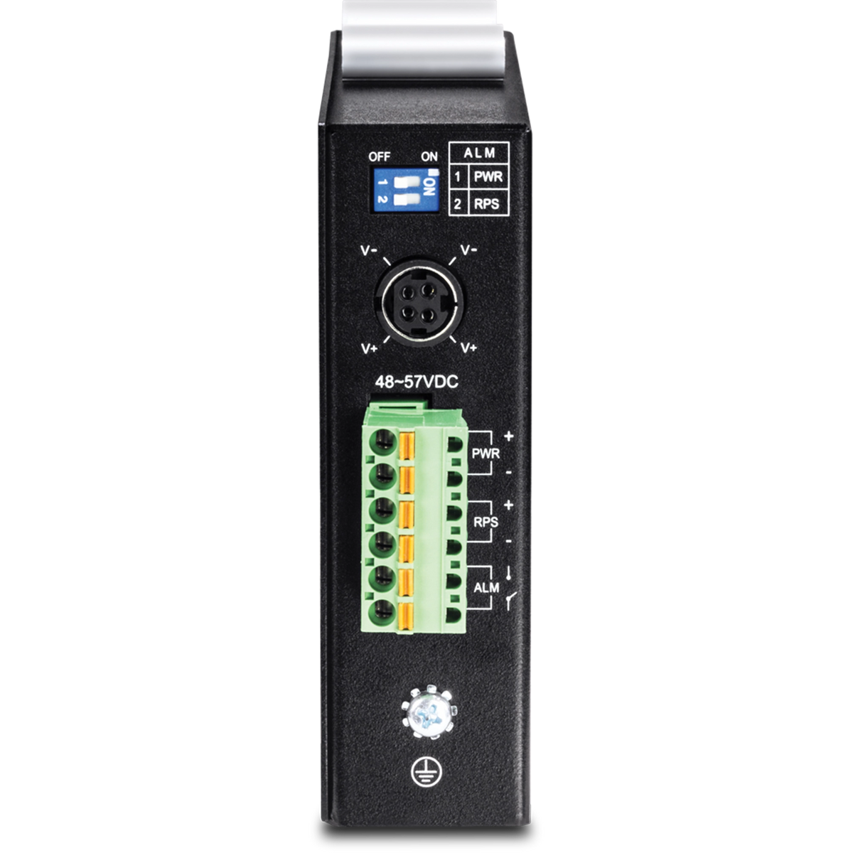 TRENDNET - TI-PG541i - 6-port hardened Industrial Gigabit PoE+ Layer 2 Managed DIN-Rail Switch