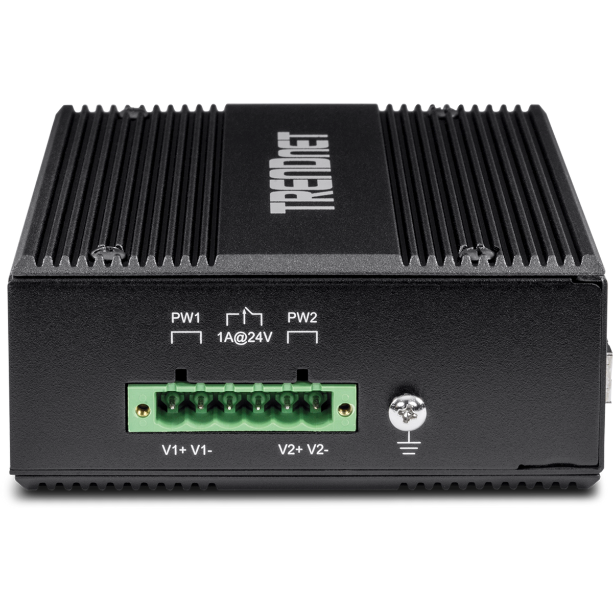 TRENDNET - TI-PG62B - 6-port hardened Industrial Gigabit PoE+ Switch /w 2 SFP (Boost Voltage from 12/24/48/VDC to 55VDC)