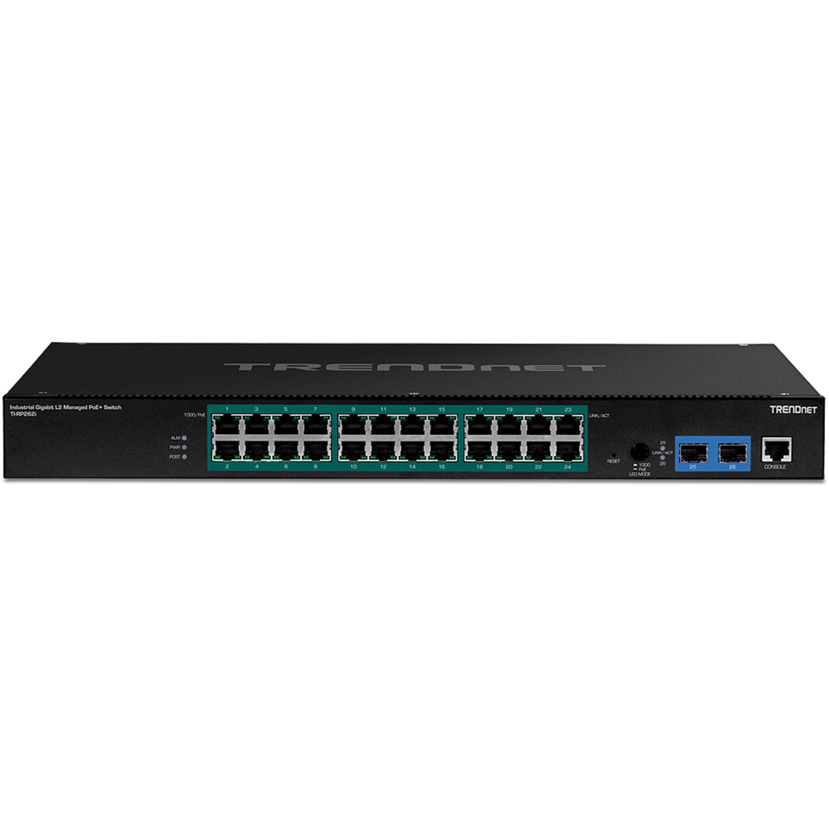 TRENDNET - TI-RP262i - 26-Port Industrial Gigabit L2 Managed PoE+ Rackmount Switch