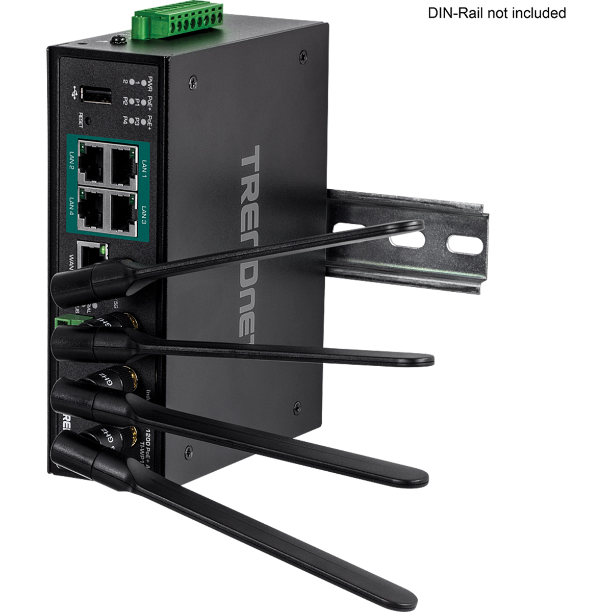 TRENDNET - TI-WP100 - Industrial AC1200 Wireless Gigabit PoE+ Router