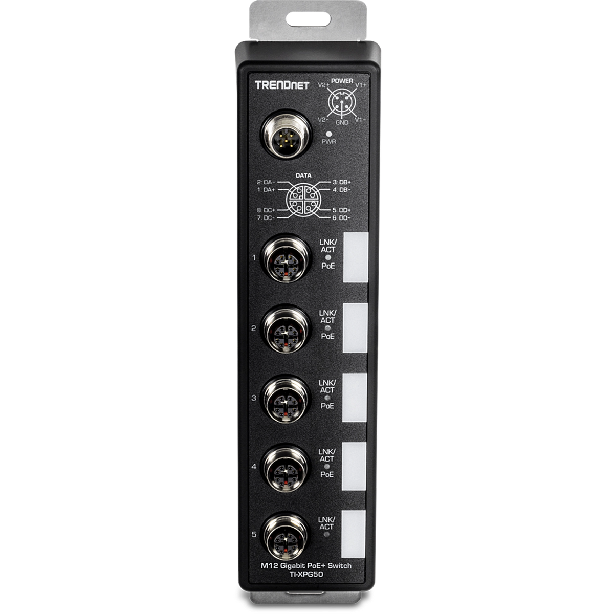 TRENDNET - TI-XPG50 - 5-Port Industrial EN50155 M12