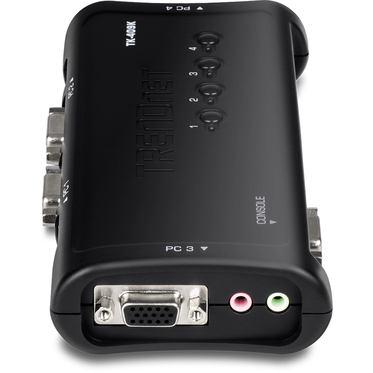 TRENDNET - TK-409K - 4-port USB KVM Switch Kit w/Audio (Include 4 x KVM Cables)
