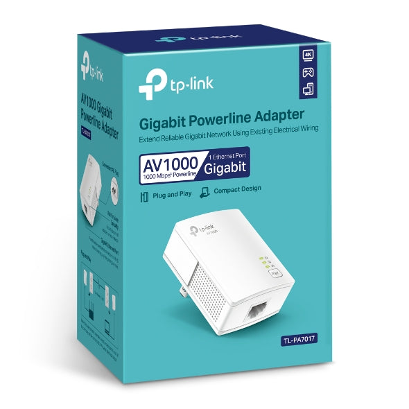 TP-Link - TL-PA7017 - AV1000 Gigabit Powerline Adapter