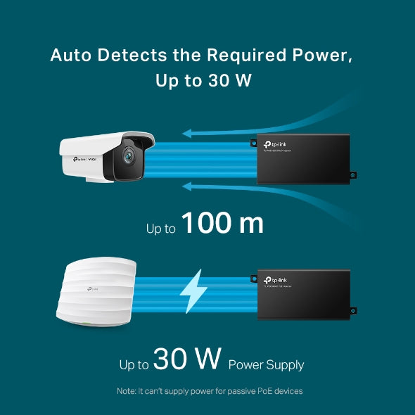 TP-Link - TL-POE160S - PoE+ Injector