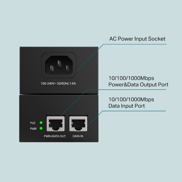 TP-Link - TL-POE170S - POE++ INJECTOR PWR