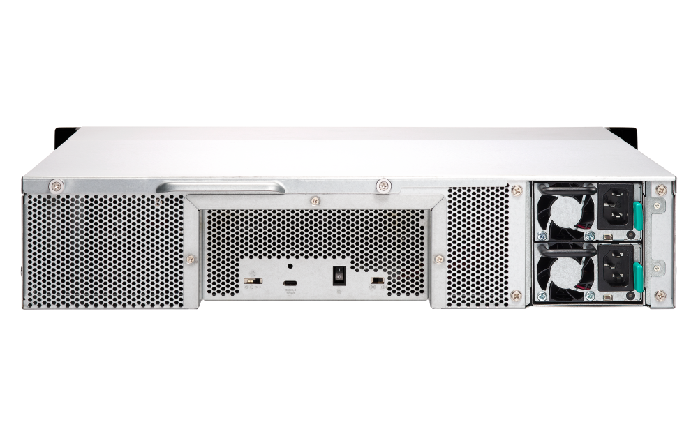 QNAP - TL-R1200C-RP-US - 12-bay 2U rackmount USB-C 3.1 Gen2 10Gbps JBOD expansion unit, redundant PSU, with a 1-meter USB-C to USB-A 3.1 Gen2 cable