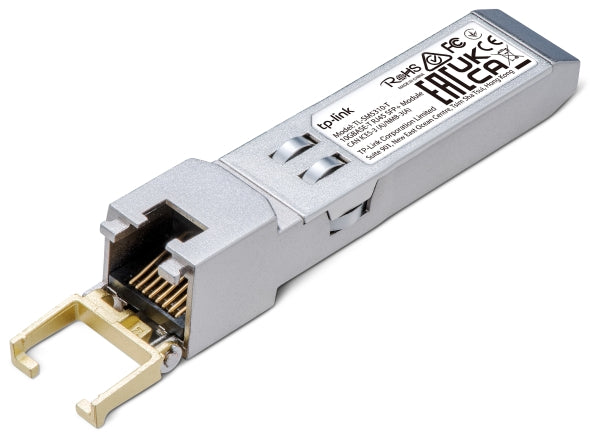 TP-Link - TL-SM5310-T - 10GBASE-T RJ45 SFP+ MODULE PERP 10GBPS RJ45 COPPER TRANSCEIVER PLUG