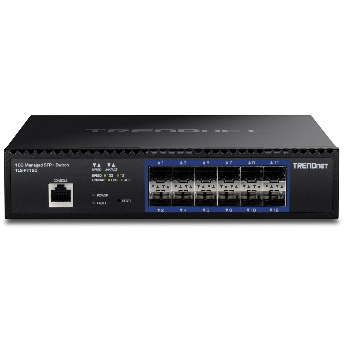 TRENDNET - TL2-F7120 - 12-Port 10G Layer 2 Managed SFP+ Switch