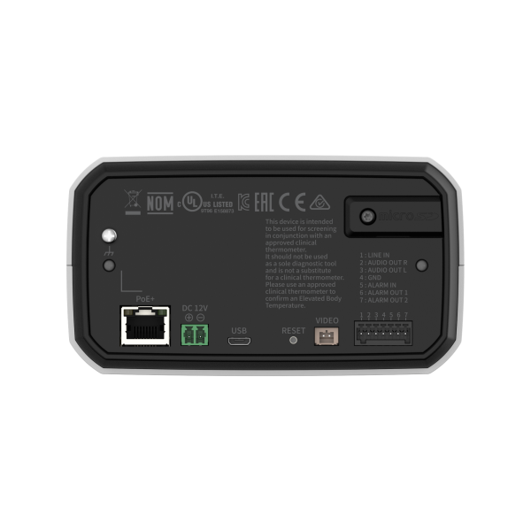 Hanwha - TNM-C3622TDR - Bi-spectrum AI Radiometric Camera QVGA thermal / 2MP visible