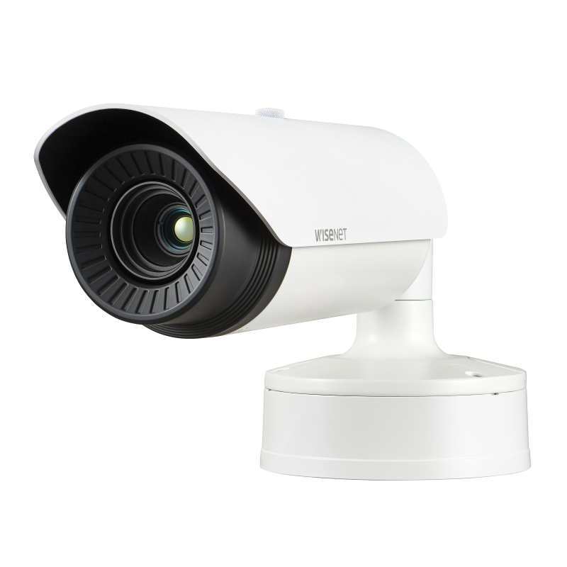 Hanwha - TNO-L4050T - Wisenet T network outdoor vandal thermal bullet camera (uncooled), 640x480 @ 8fps, 35mm fixed focal lens (17.2°), triple codec H.265/H.264/MJPEG with Wisestream II, built-in SD card slot (1x256GB), advanced video analytics and s