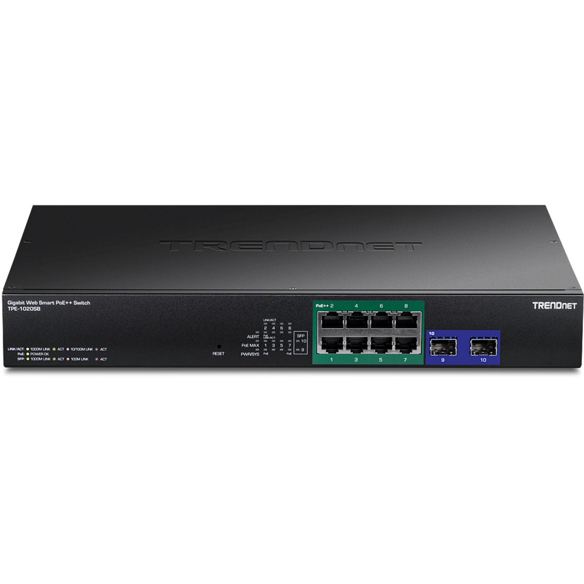 TRENDNET - TPE-1020SB - 10-Port Gigabit Web Smart PoE++ Switch
