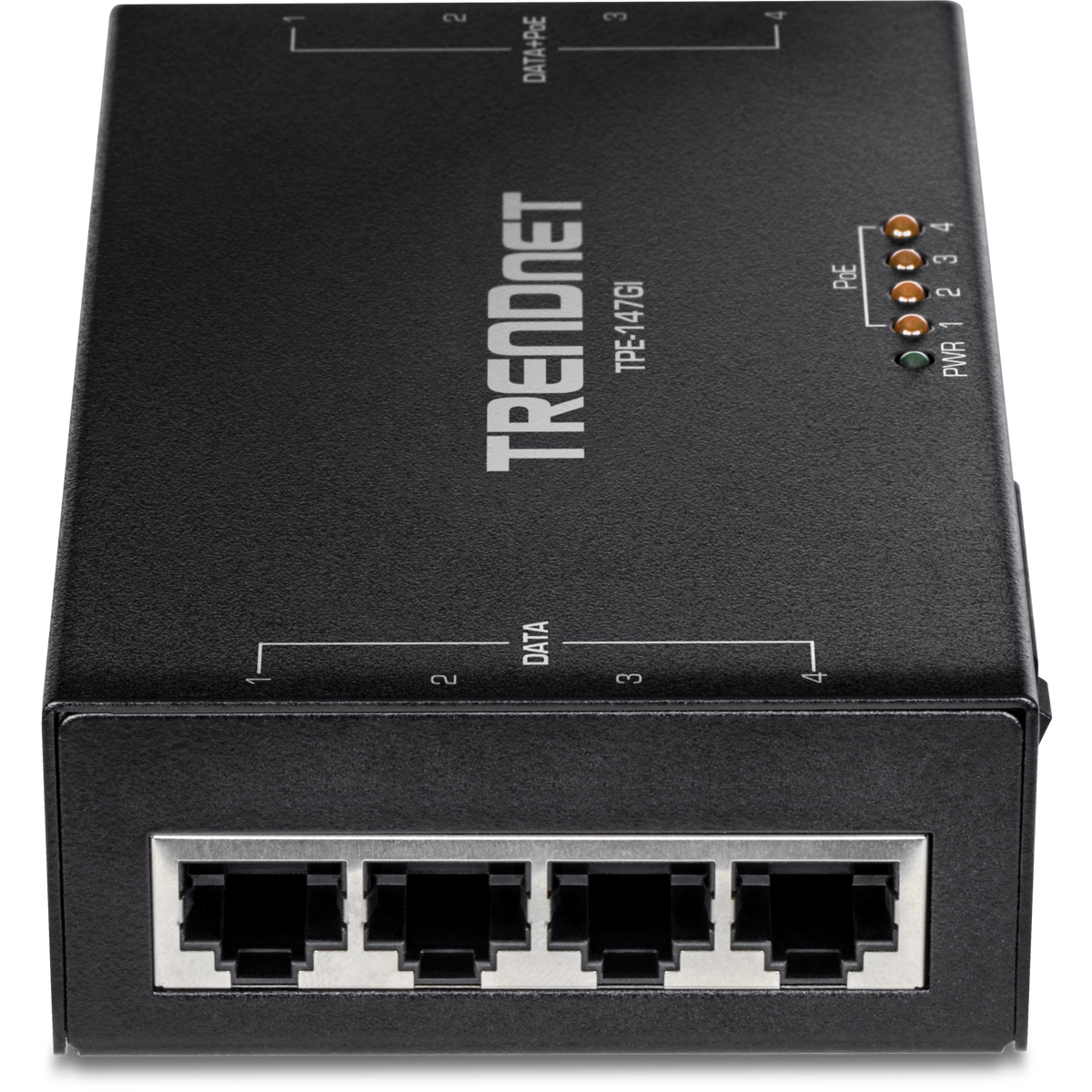 TRENDNET - TPE-147GI - 65W 4-Port Gigabit PoE+ Injector