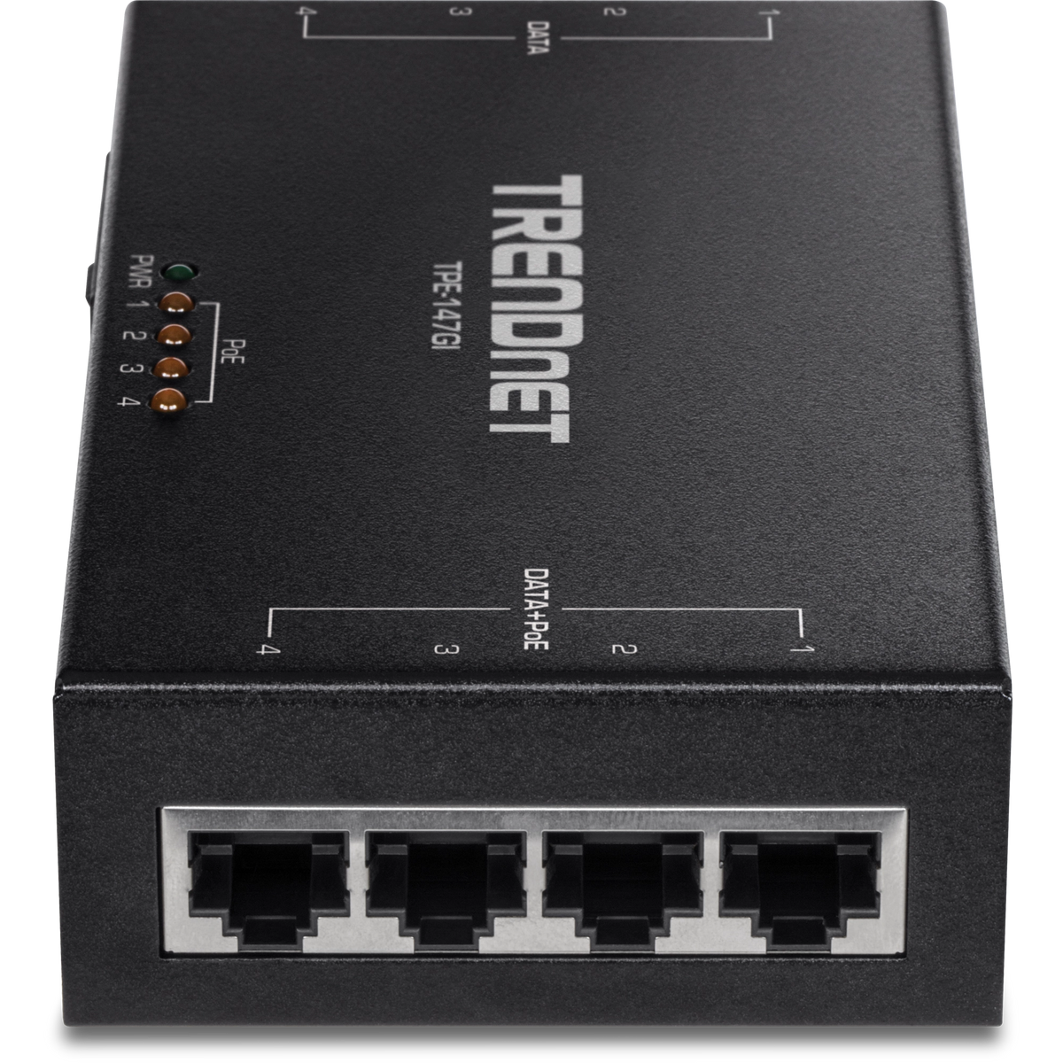 TRENDNET - TPE-147GI - 65W 4-Port Gigabit PoE+ Injector