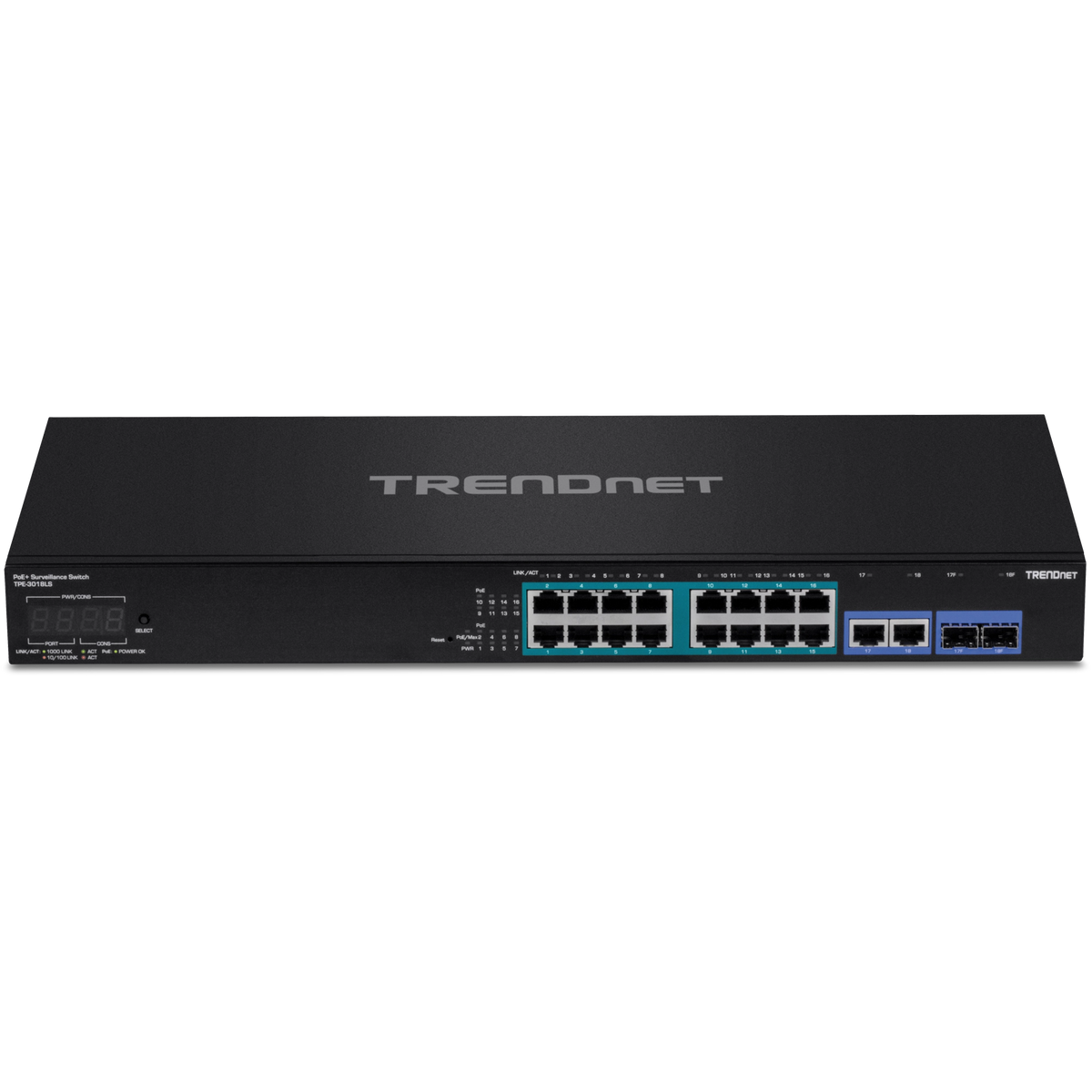 TRENDNET - TPE-3018LS - 18-Port Gigabit PoE+ Smart Surveillance Switch
