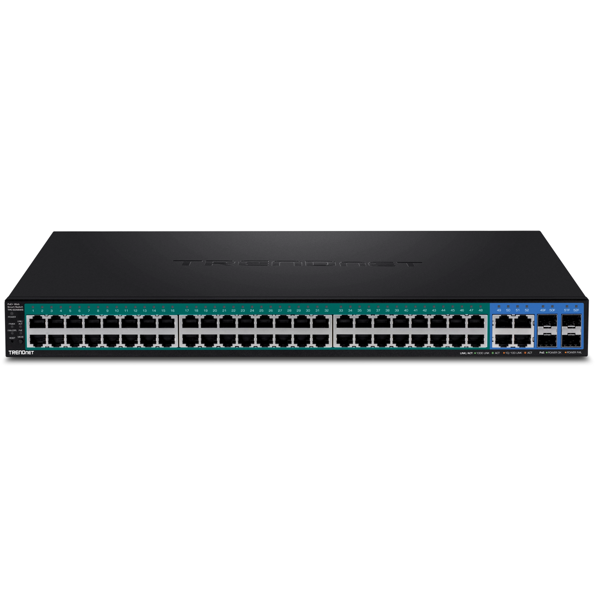 TRENDNET - TPE-5048WS - 52-Port Gigabit Web Smart PoE+ Switch (740W)