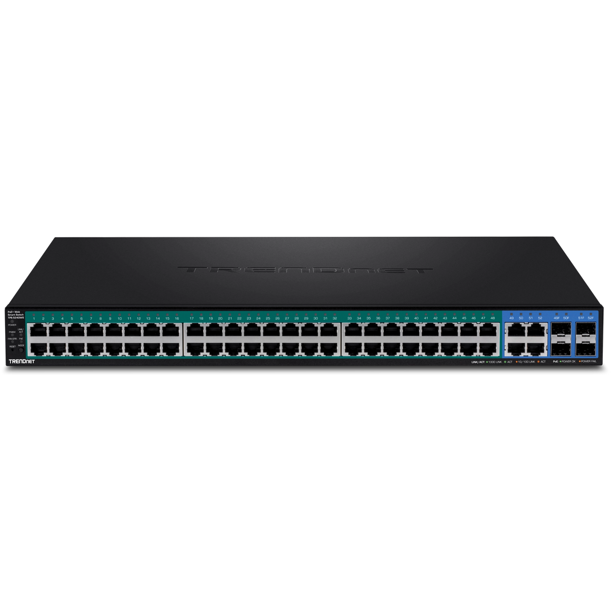 TRENDNET - TPE-5240WS - 52-Port Gigabit Web Smart PoE+ Switch