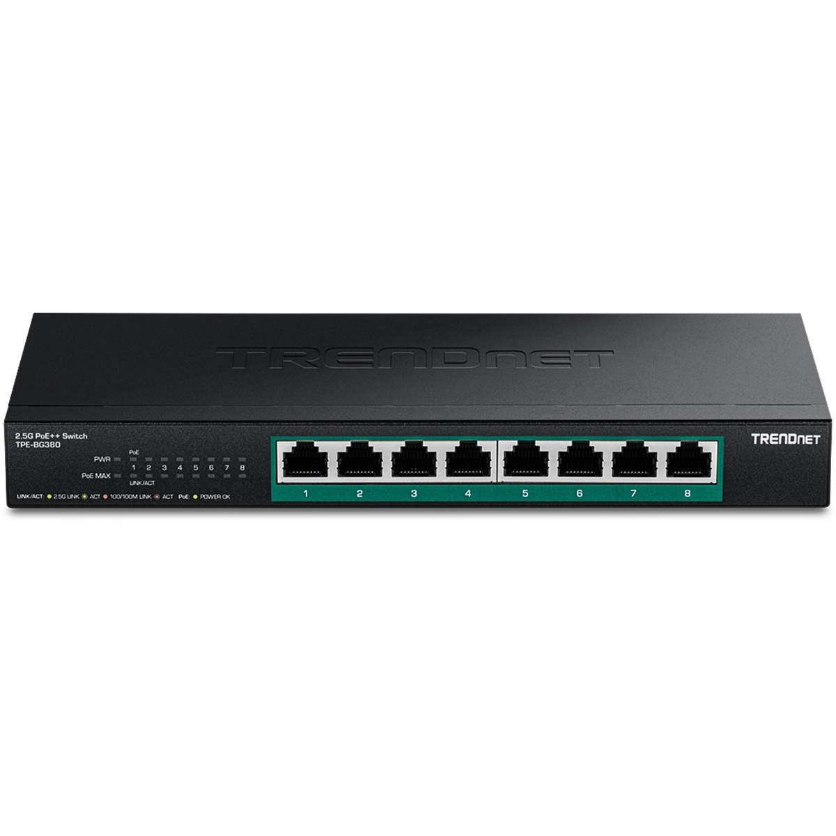 TRENDNET - TPE-BG380 - 8-Port 2.5G PoE++ Switch