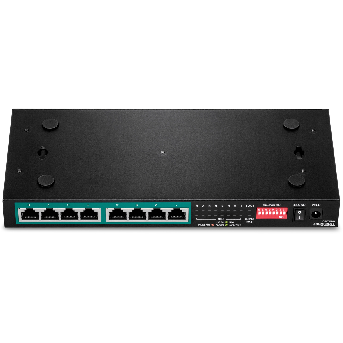 TRENDNET - TPE-LG80 - 8-Port Gigabit Long Range PoE+ Switch
