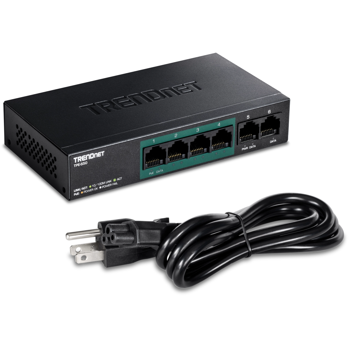 TRENDNET - TPE-S50 - 5-port 10/100Mbps PoE Switch (31W)