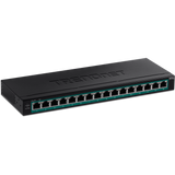 TRENDNET - TPE-TG160H - 16-Port Gigabit PoE+ Switch(123W)