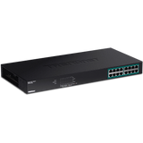 TRENDNET - TPE-TG160g - 16-port GREENnet Gigabit PoE+ Switch (250W)