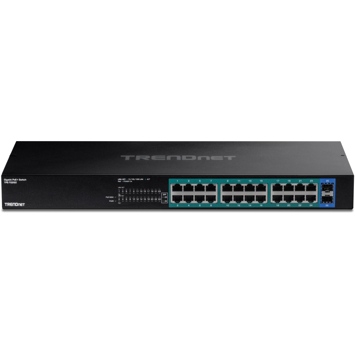 TRENDNET - TPE-TG262 - 26-Port Gigabit PoE+ Switch (380W)