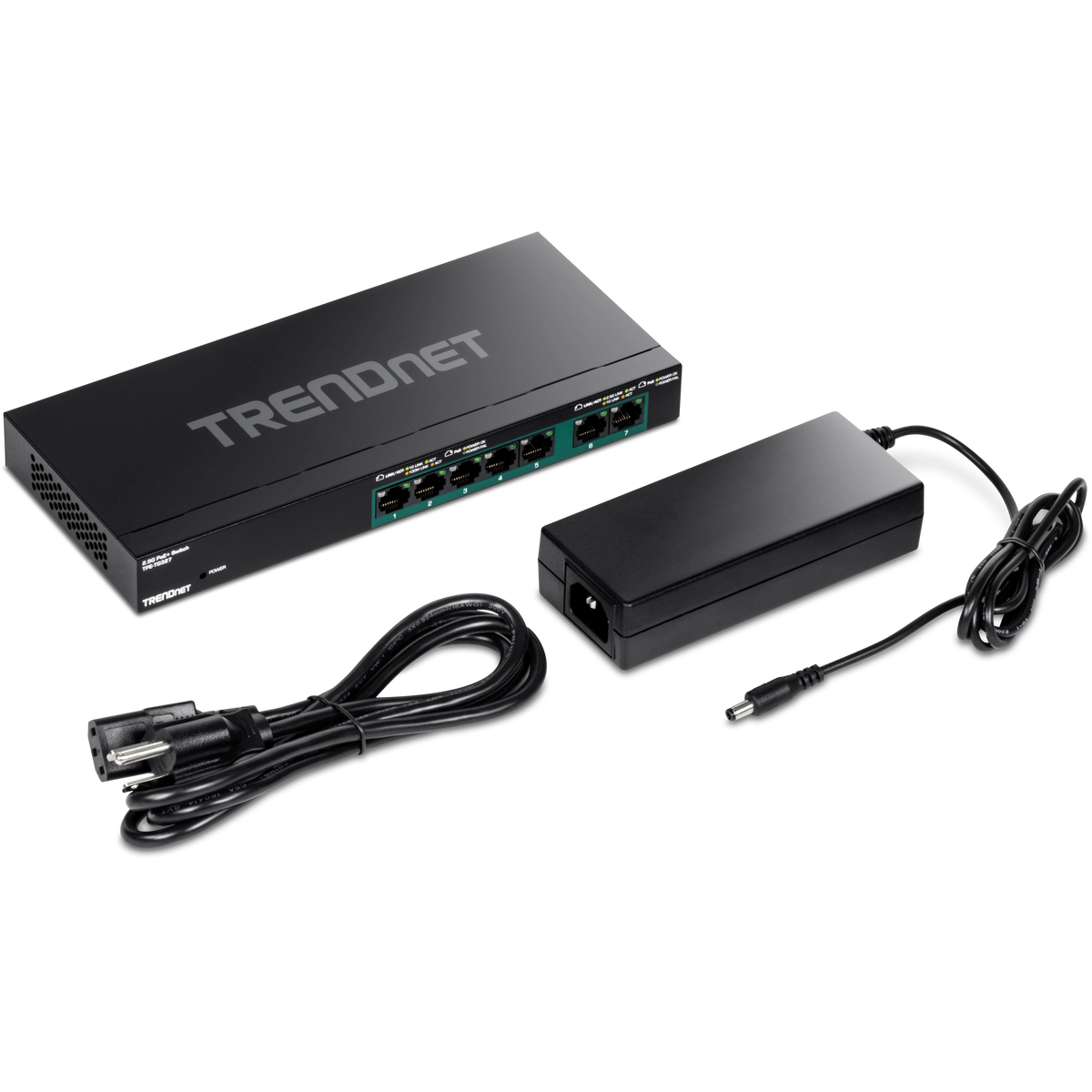 TRENDNET - TPE-TG327 - 7-Port Multi-Gig PoE+ Switch