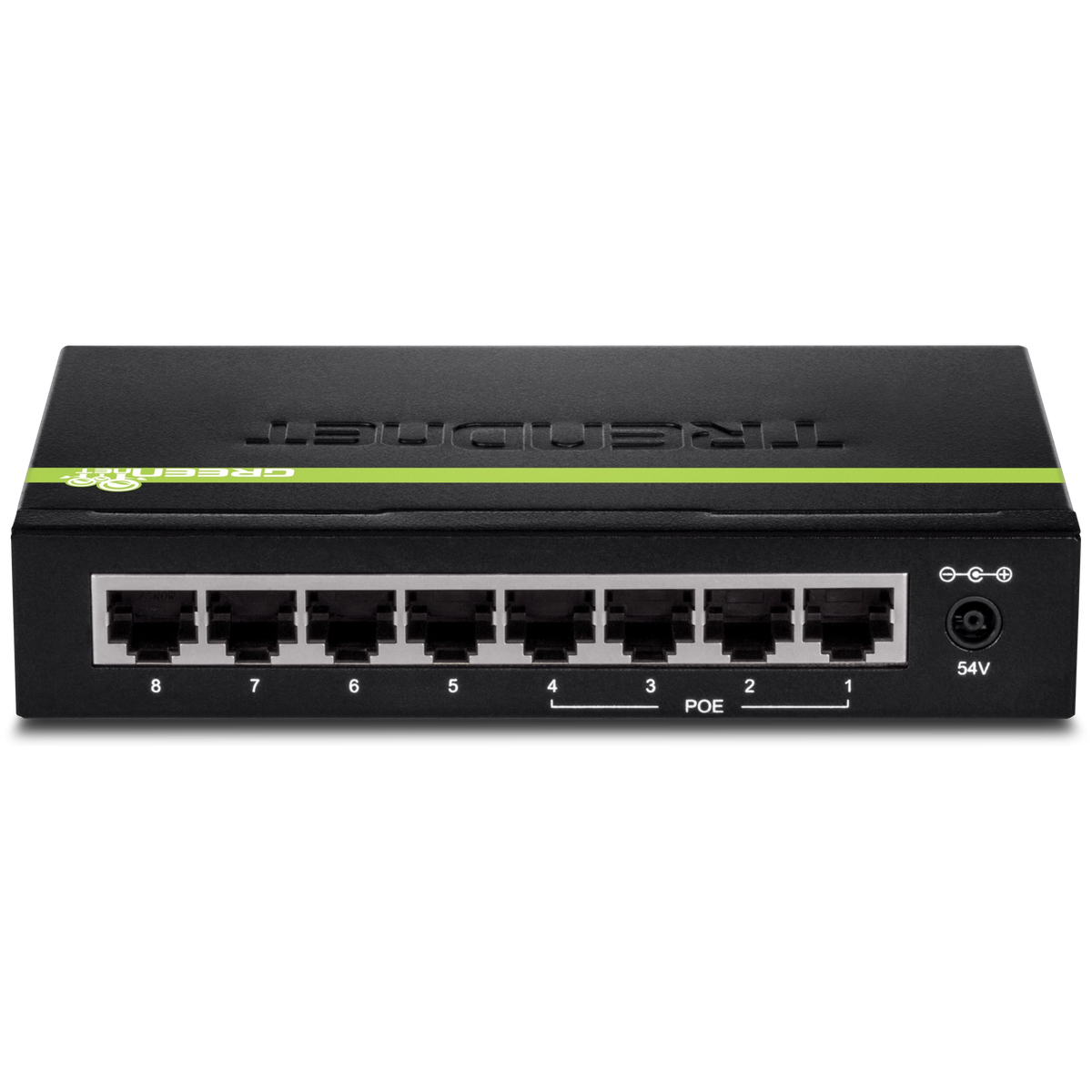 TRENDNET - TPE-TG44g - 8-port GREENnet Gigabit PoE+ Switch (4 PoE+, 4 Non-PoE)