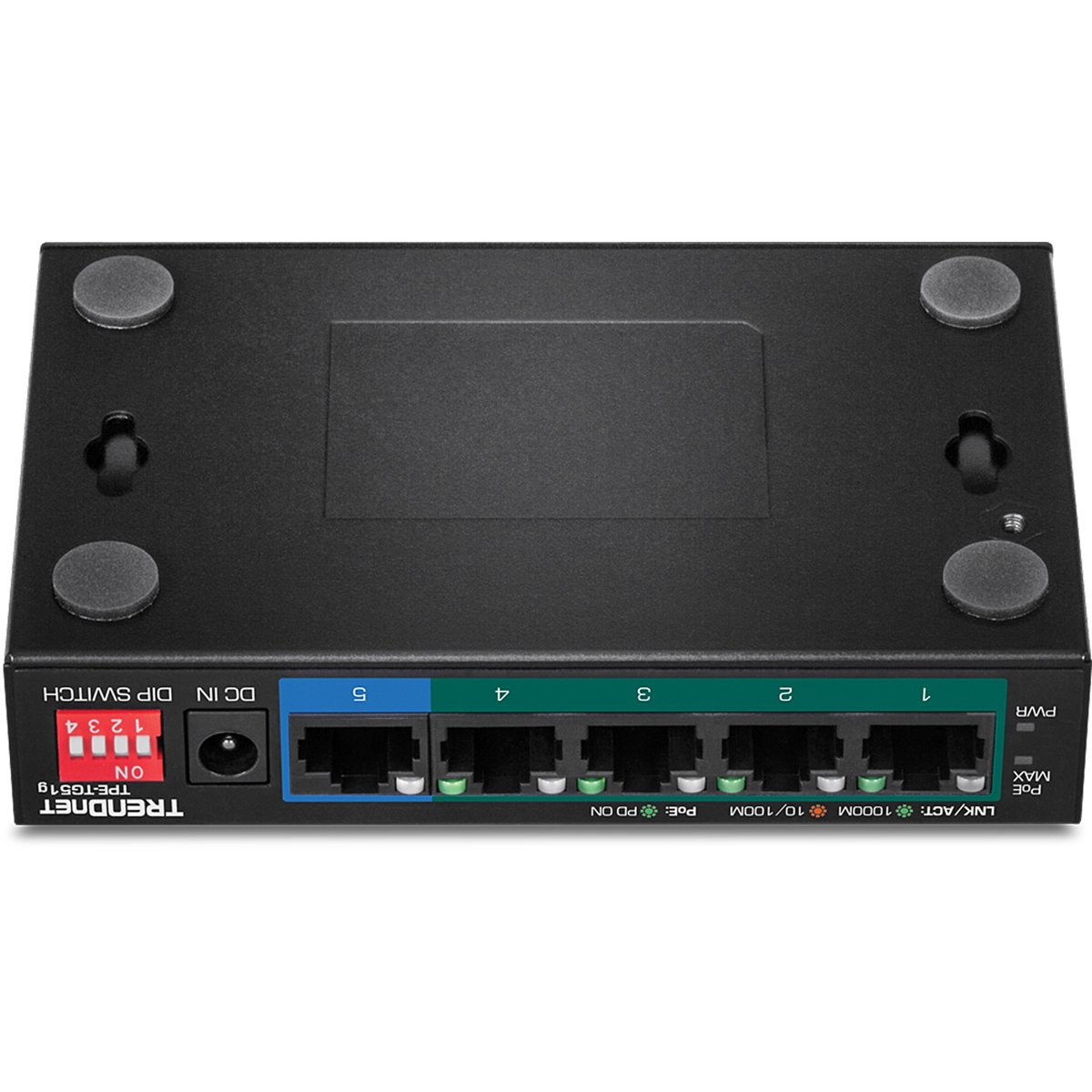 TRENDNET - TPE-TG51g - 5-Port Gigabit PoE+ Switch (60W)