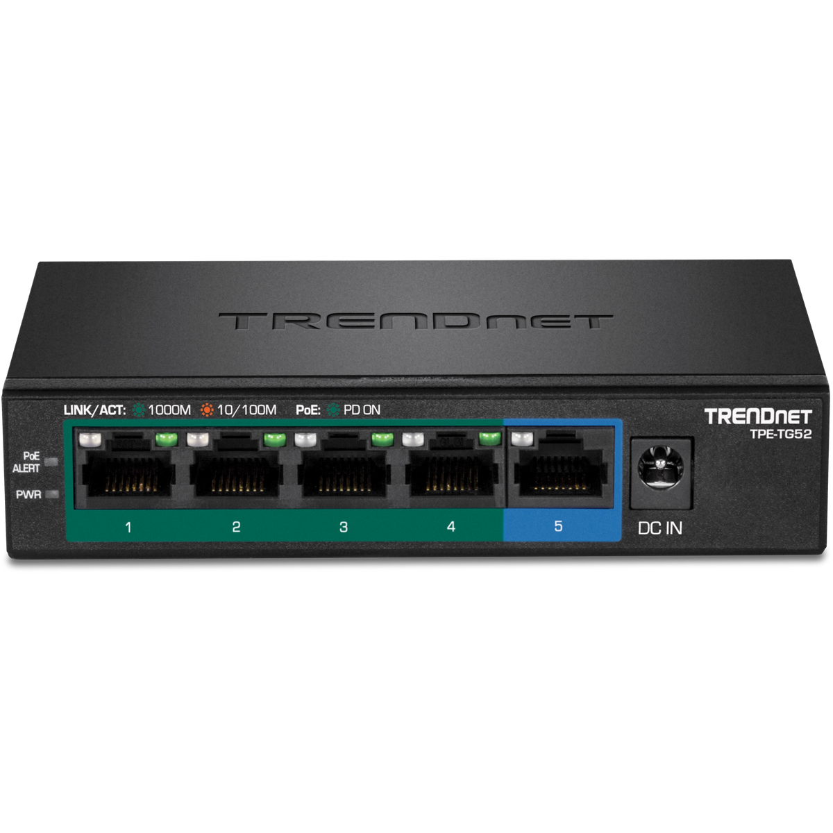 TRENDNET - TPE-TG52 - 5-Port Gigabit PoE+ Switch (32W)