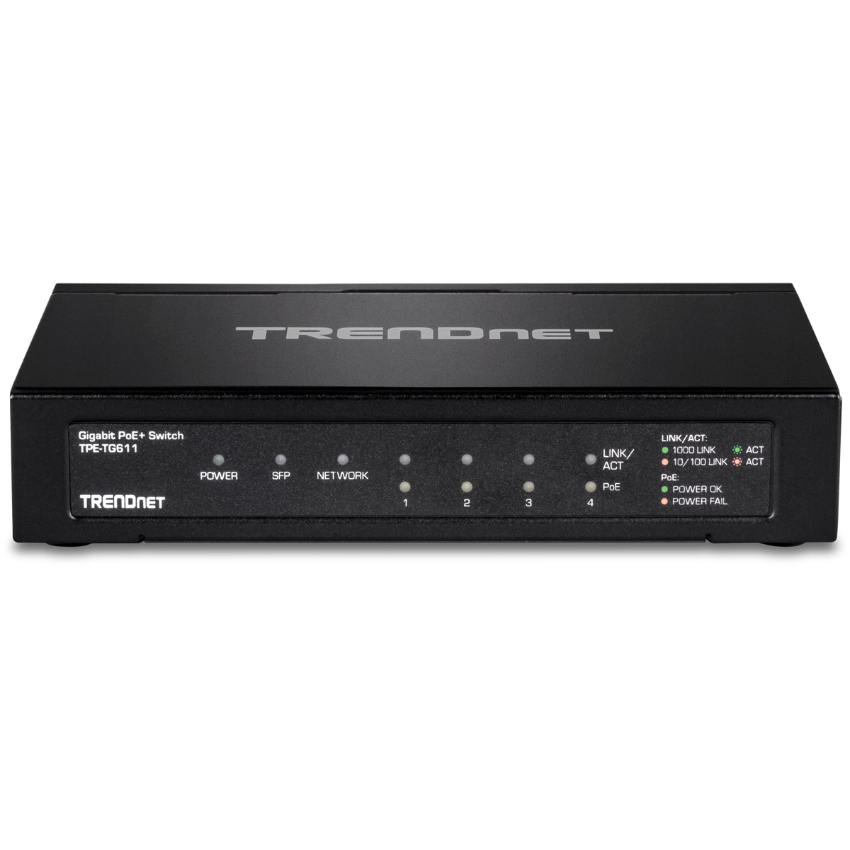 TRENDNET - TPE-TG611 - 6-Port Gigabit PoE+ Switch