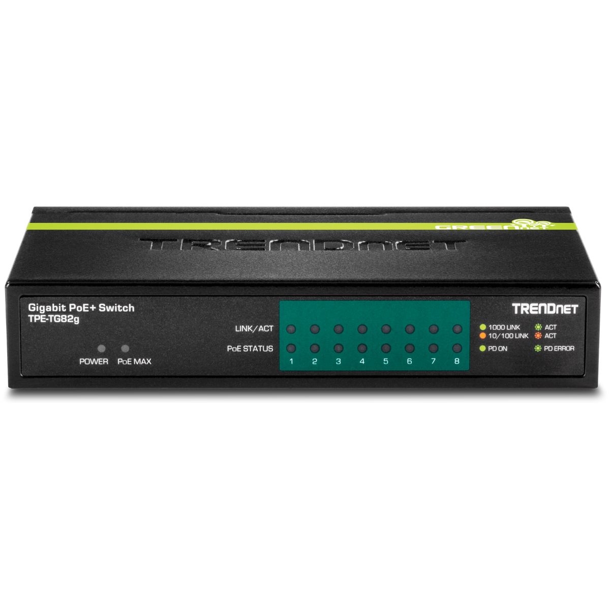 TRENDNET - TPE-TG82G - 8-Port Gigabit PoE+ Switch