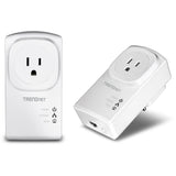 TRENDNET - TPL-407E2K - 500 AV Compact Powerline Adapter Kit /w Pass Through