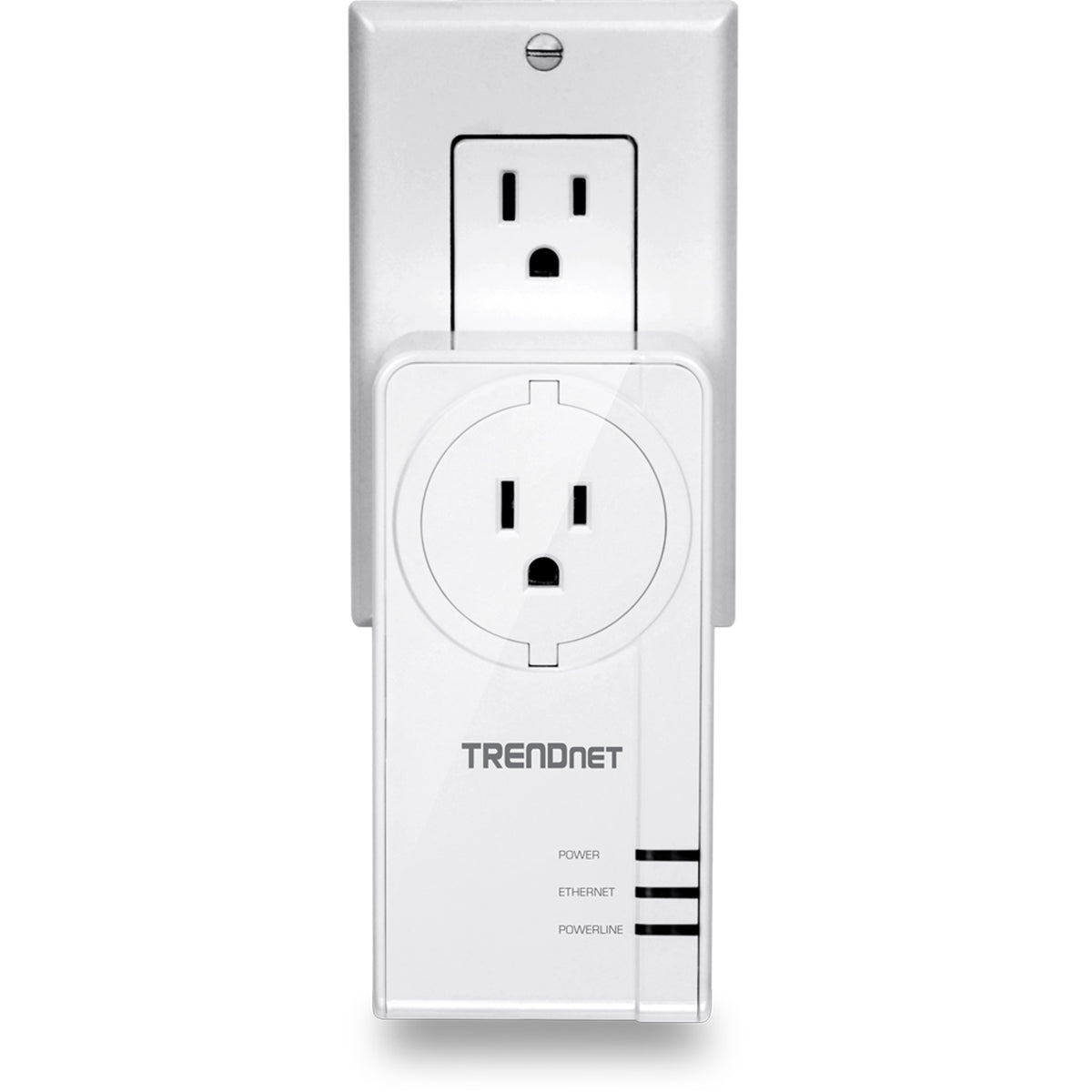 TRENDNET - TPL-423E2K - Powerline 1300 AV2 Adapter Kit  with Built-in Outlet