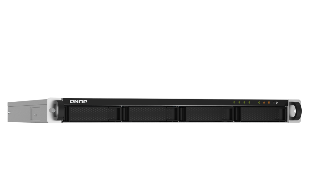 QNAP - TS-432PXU-2G-US - QNAP 1U 4-Bay ARM-based 2.5G &10G NAS, Quad Core 1.7GHz, 2GB DDR3 RAM, 2 x 10GbE SFP+, 2 x GbE, Single Power Supply (not upgradeable)