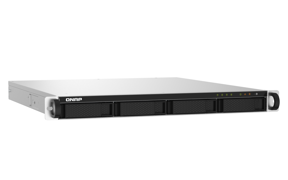 QNAP - TS-432PXU-2G-US - QNAP 1U 4-Bay ARM-based 2.5G &10G NAS, Quad Core 1.7GHz, 2GB DDR3 RAM, 2 x 10GbE SFP+, 2 x GbE, Single Power Supply (not upgradeable)