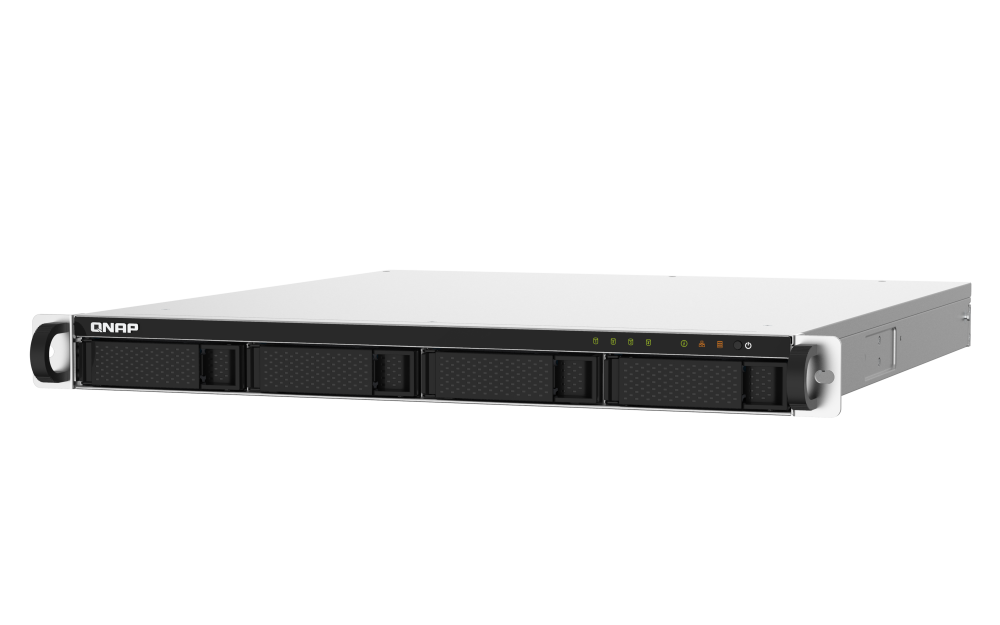 QNAP - TS-432PXU-2G-US - QNAP 1U 4-Bay ARM-based 2.5G &10G NAS, Quad Core 1.7GHz, 2GB DDR3 RAM, 2 x 10GbE SFP+, 2 x GbE, Single Power Supply (not upgradeable)