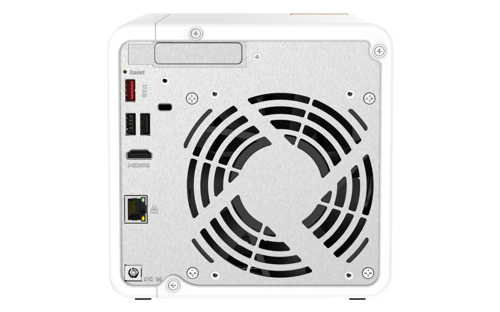 QNAP - TS-462-2G-US - QNAP 4-Bay desktop NAS, Intel Celeron N4505 dual-core processor, 2GB DDR4 SODIMM RAM