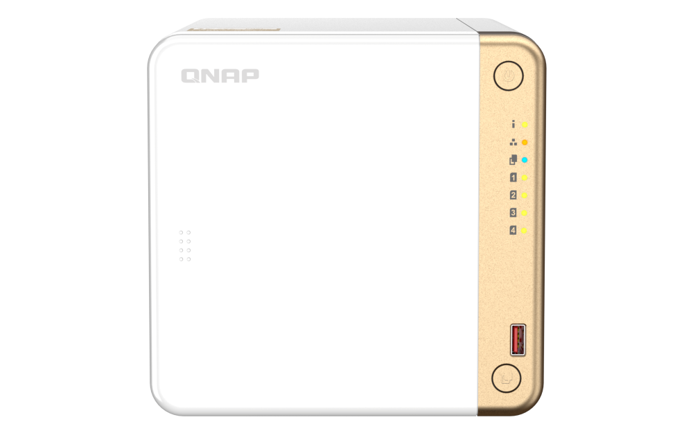 QNAP - TS-462-4G-US - QNAP 4-Bay desktop NAS, Intel Celeron N4505 dual-core processor, 4GB DDR4 RAM On-Board (Non-Expandable)