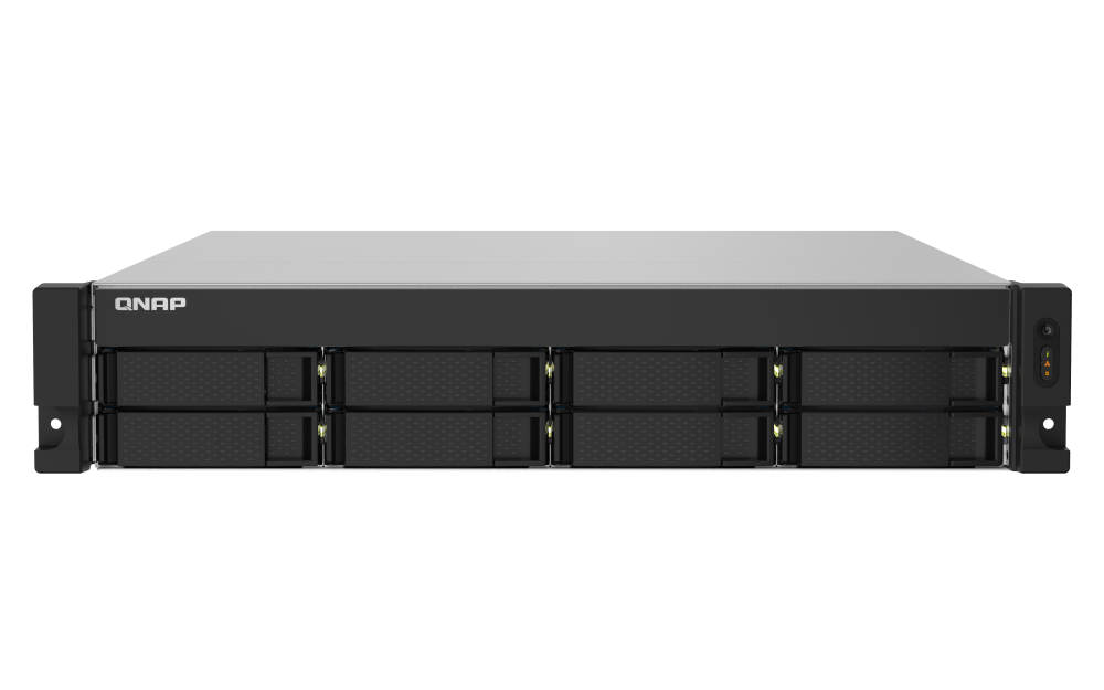 QNAP - TS-832PXU-RP-4G-US - QNAP 2U 8-Bay ARM-based 2.5G &10G NAS, Quad Core 1.7GHz, 4GB DDR3 RAM, 2 x 10GbE SFP+, 2 x 2.5GbE, Redundant Power Supply