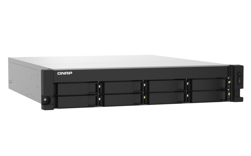 QNAP - TS-832PXU-RP-4G-US - QNAP 2U 8-Bay ARM-based 2.5G &10G NAS, Quad Core 1.7GHz, 4GB DDR3 RAM, 2 x 10GbE SFP+, 2 x 2.5GbE, Redundant Power Supply